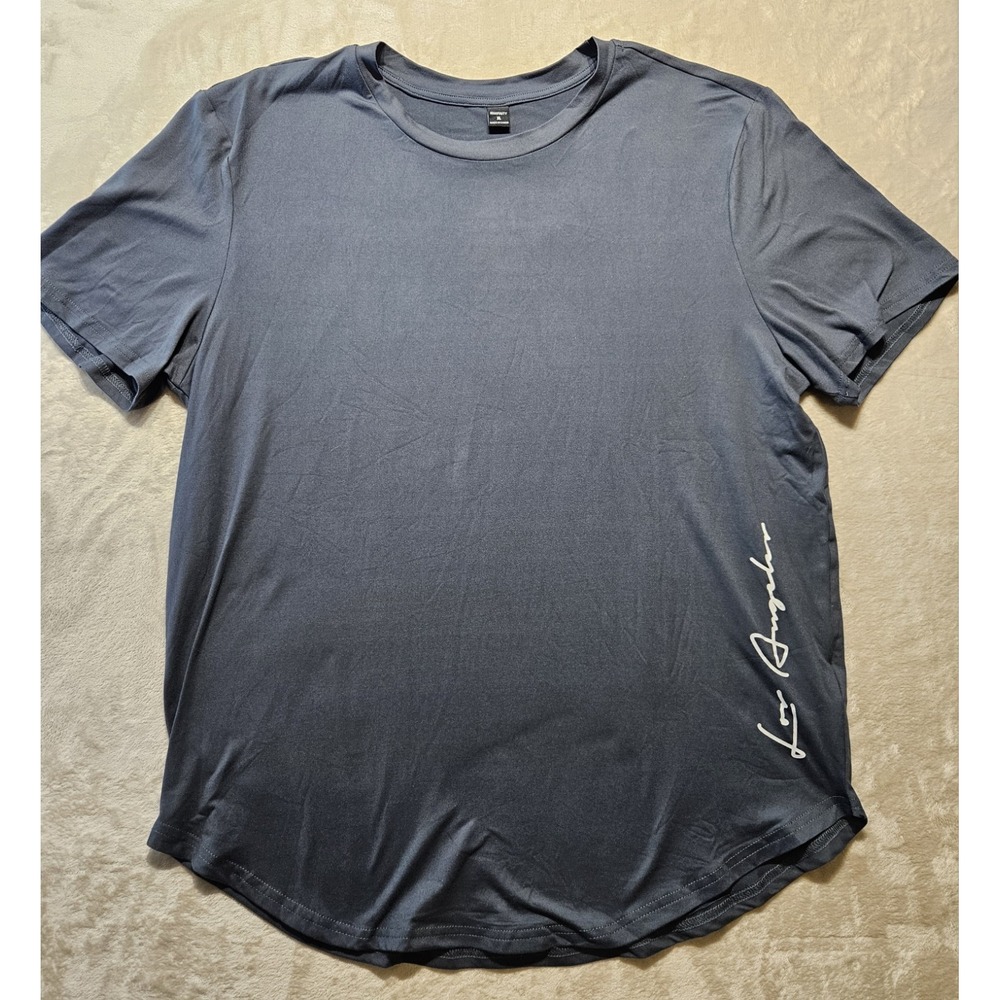 Manfinity Los‎ Angeles Script Tee Shirt Mens XL Gray Casual Streetwear